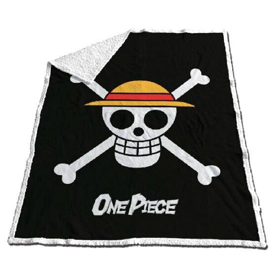 One Piece coral Sherpa blanket 120x150cm - TOEI Animation - Ginga Toys