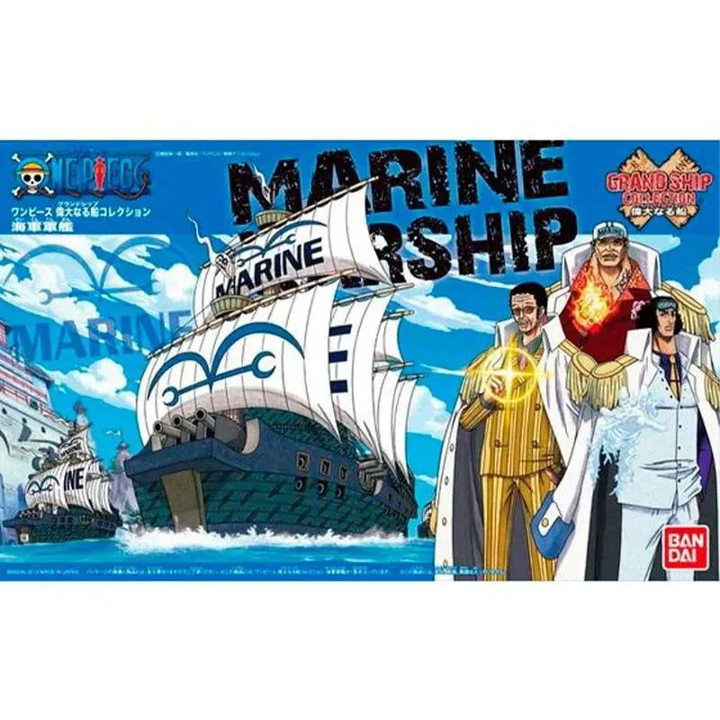 One Piece Grand Ship Collection Marine Ship Model Kit - Bandai Hobby - Ginga Toys