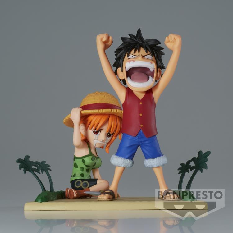 One Piece World Collectable Figure Log Stories Luffy & Nami - Ginga Toys
