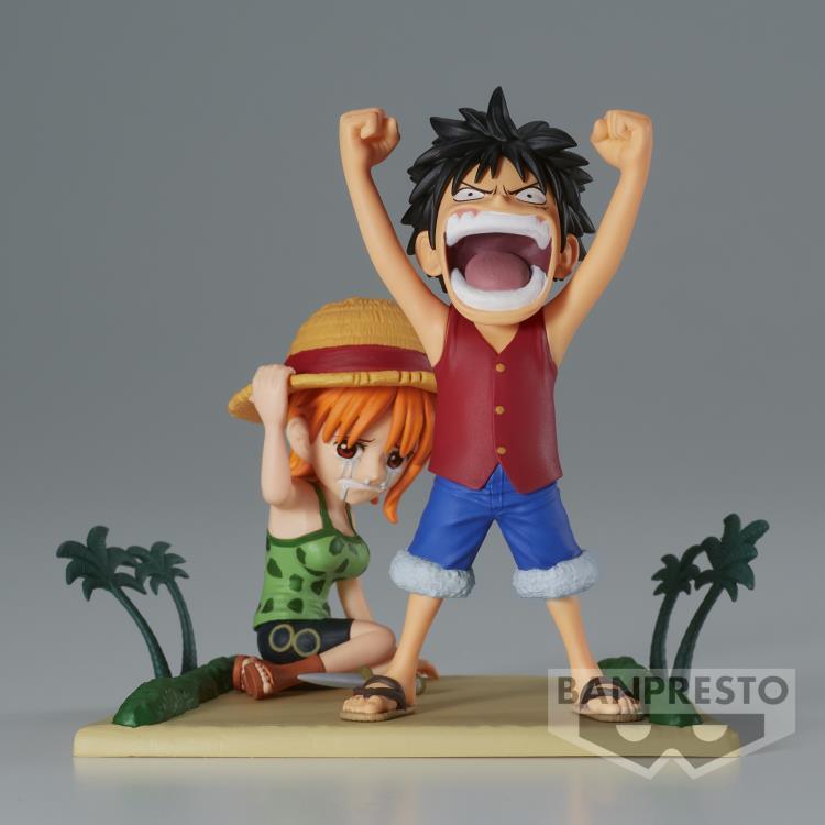 One Piece World Collectable Figure Log Stories Luffy & Nami - Ginga Toys