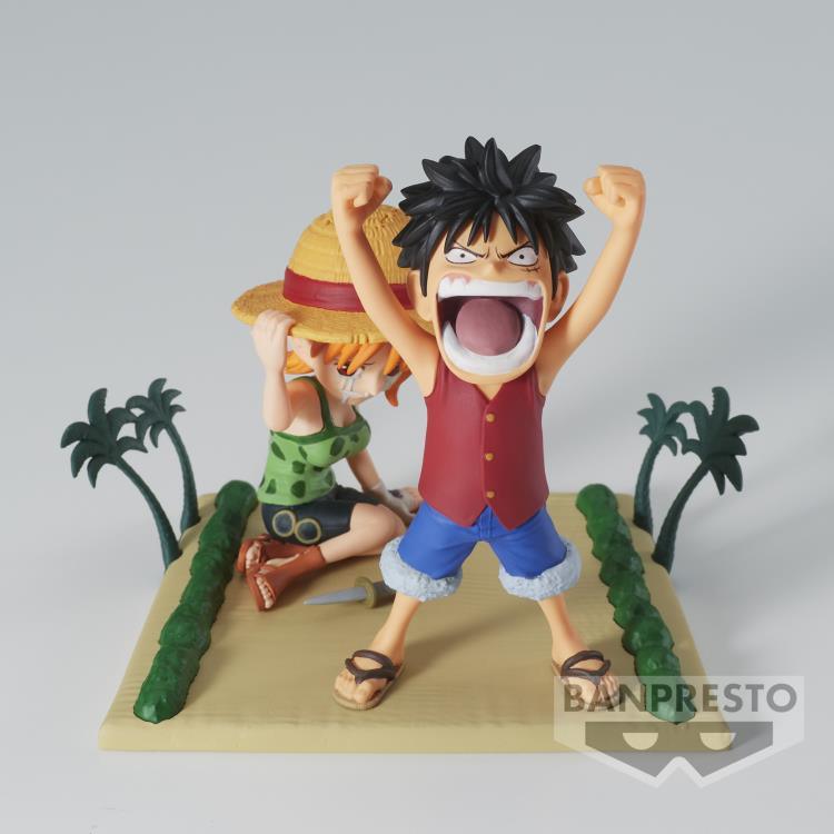 One Piece World Collectable Figure Log Stories Luffy & Nami - Ginga Toys