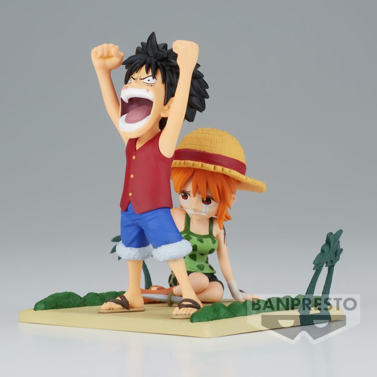 One Piece World Collectable Figure Log Stories Luffy & Nami - Ginga Toys