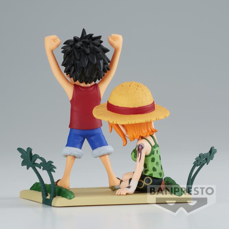 One Piece World Collectable Figure Log Stories Luffy & Nami - Ginga Toys