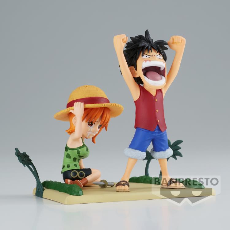 One Piece World Collectable Figure Log Stories Luffy & Nami - Ginga Toys