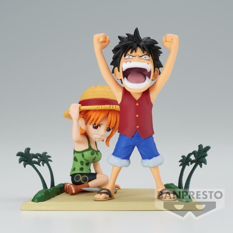 One Piece World Collectable Figure Log Stories Luffy & Nami - Ginga Toys