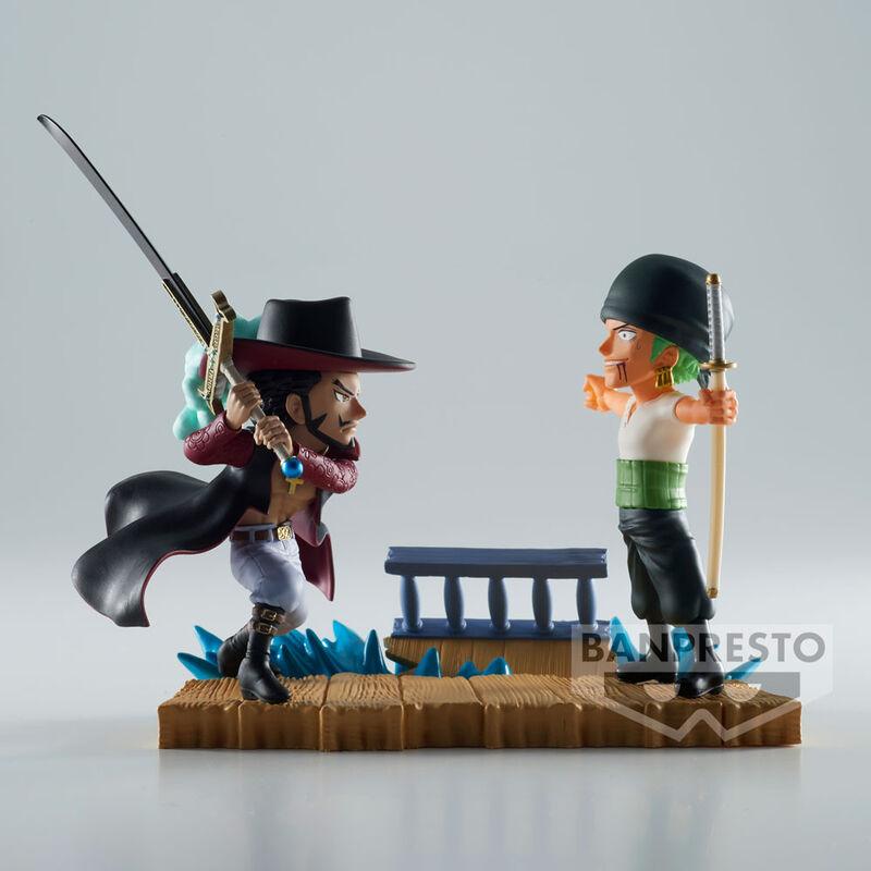 One Piece World Collectable Figure Log Stories Roronoa Zoro vs. Dracule Mihawk - Banpresto - Ginga Toys