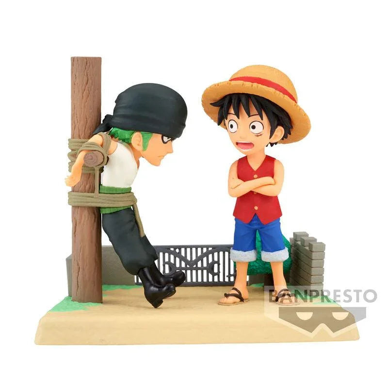 One Piece World Collectable Log Stories Monkey D. Luffy and Roronoa Zoro Figure - Banpresto - Ginga Toys