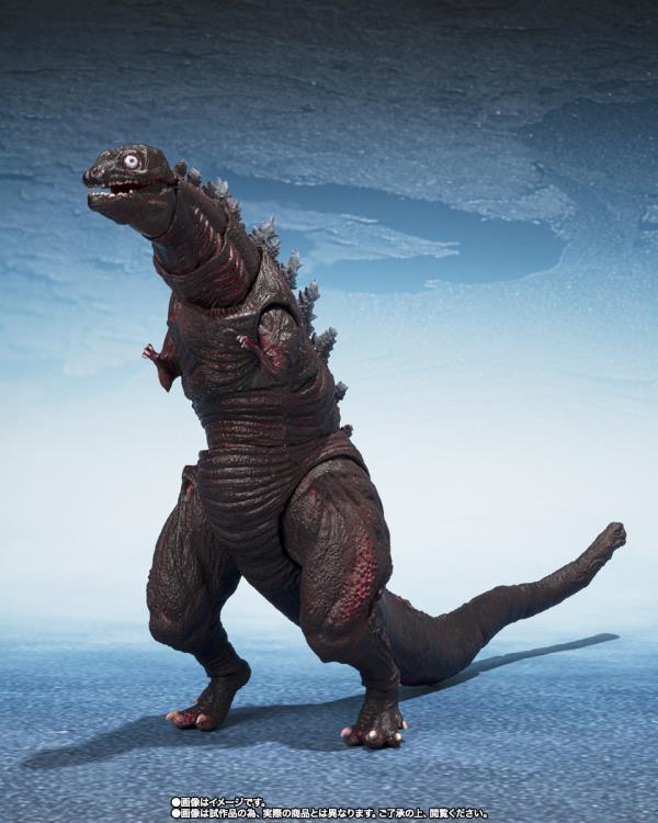 BANDAI TAMASHII NATIONS S.H.MonsterArts Shin Godzilla 2016 Second Form Third Form and Giant Unidentified Creature figure set - Ginga Toys