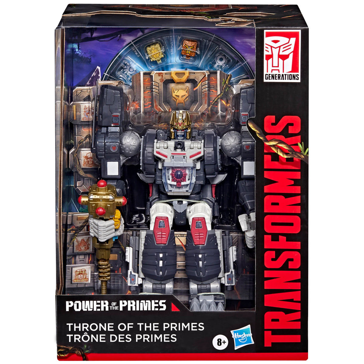 HASBRO Transformers Power of the Primes Throne of the Primes Optimal Optimus action figure - Ginga Toys