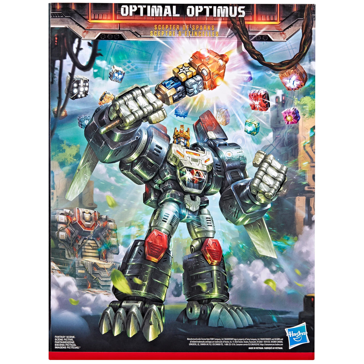 HASBRO Transformers Power of the Primes Throne of the Primes Optimal Optimus action figure - Ginga Toys