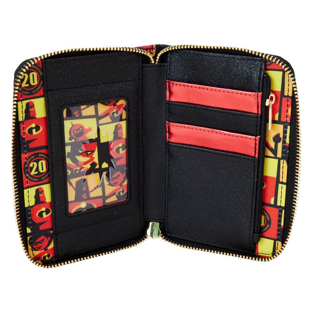 The Incredibles 20th Anniversary Metallic Cosplay Zip Around Wallet - Ginga Toys