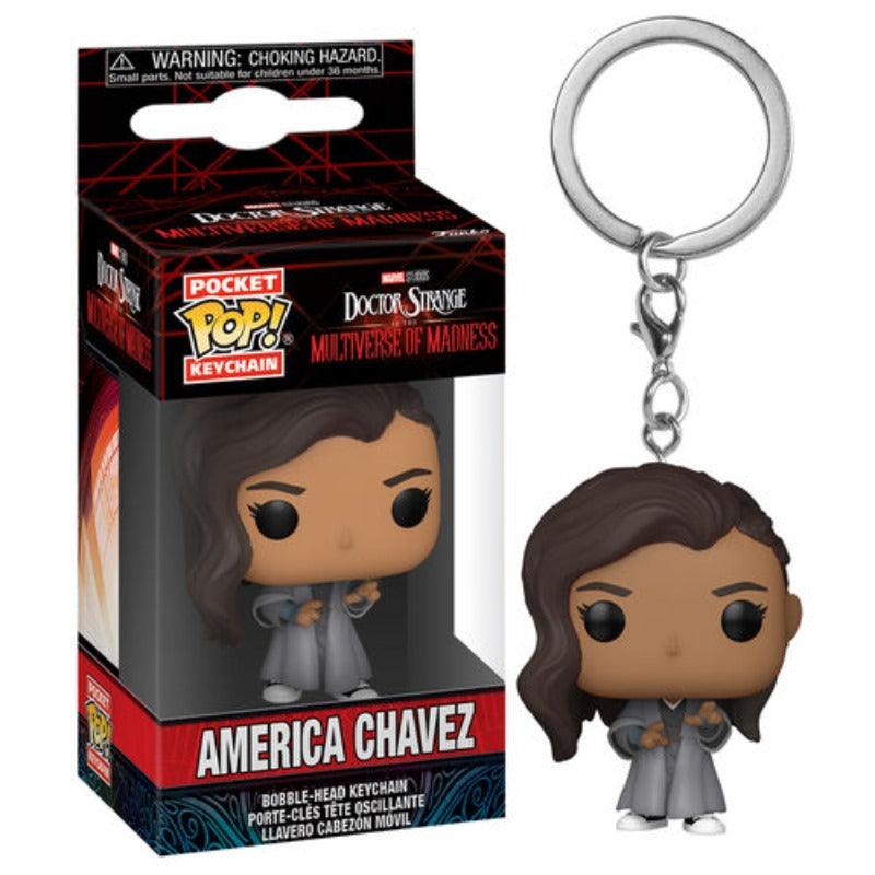 Pocket Pop! Keychain: Doctor Strange in the Multiverse of Madness - America Chavez Vinyl Figure - Funko - Ginga Toys