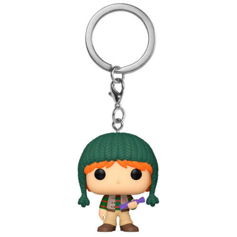 Pocket Pop! Keychain: Harry Potter Holiday - Ron Weasley Exclusive Vinyl Figure - Funko - Ginga Toys