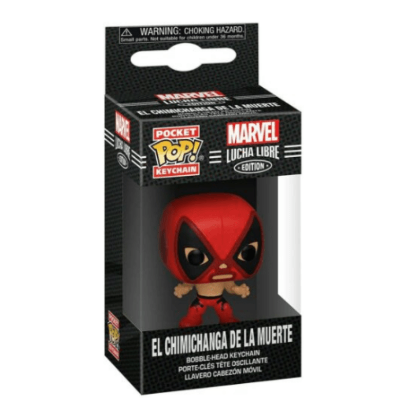 Pocket Pop! Keychain: Marvel Lucha Libre Deadpool La Chimiganga de la Muerte Figure - Funko - Ginga Toys