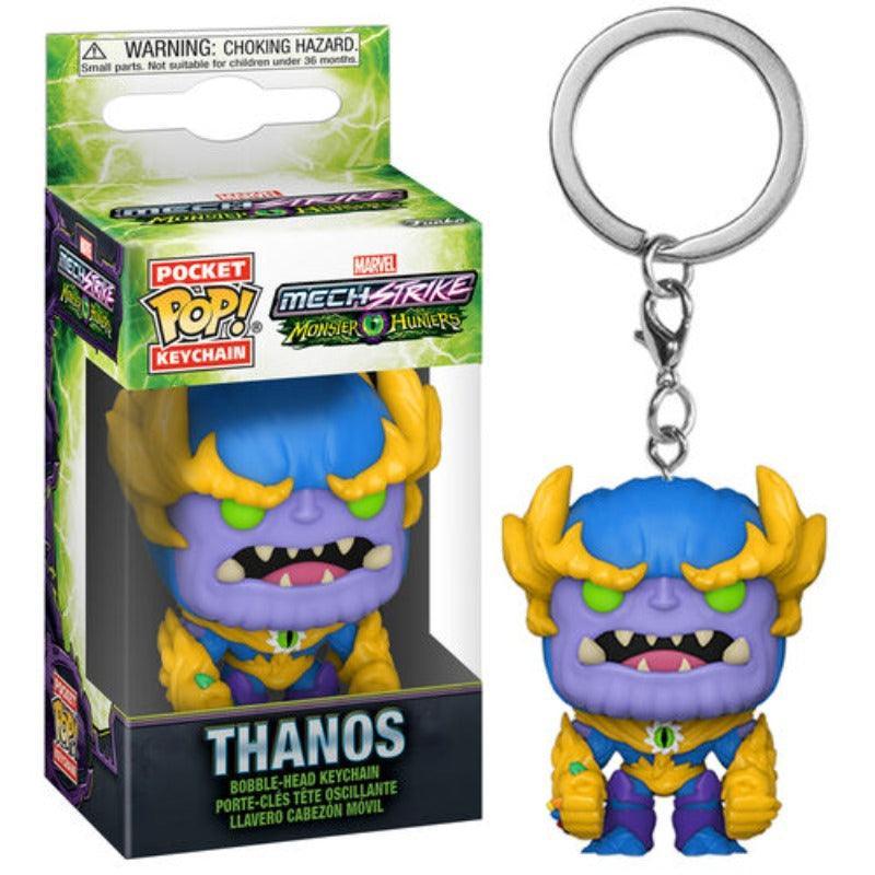 Pocket Pop! Keychain: Marvel Mech Strike: Monster Hunters - Thanos Vinyl Figure - Funko - Ginga Toys