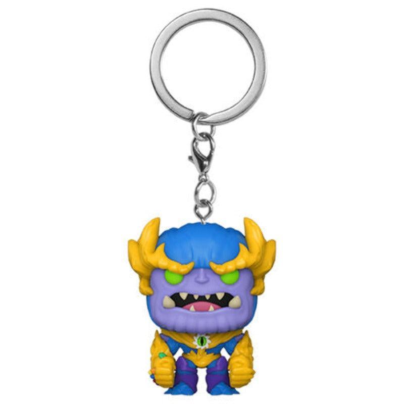 Pocket Pop! Keychain: Marvel Mech Strike: Monster Hunters - Thanos Vinyl Figure - Funko - Ginga Toys