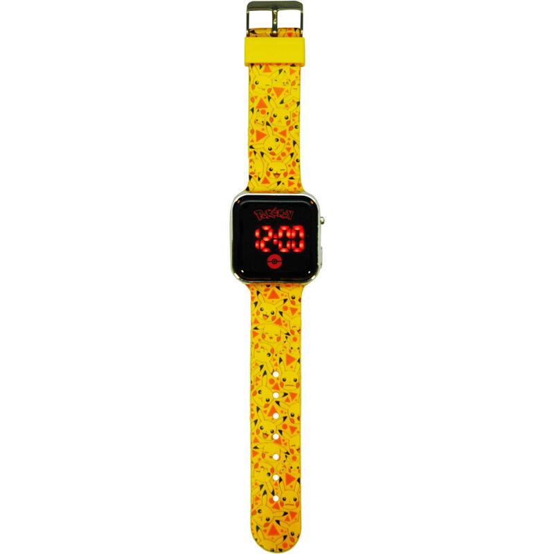 Pokémon Pikachu Children Kids Yellow Led Digital Watch - Kids Licensing - Ginga Toys