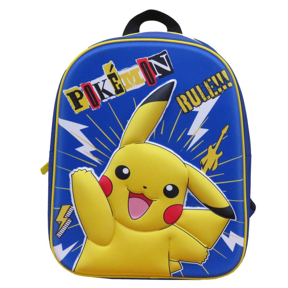 Pokemon Pikachu Kids School 3D Backpack 30cm - CYP Brands - Ginga Toys