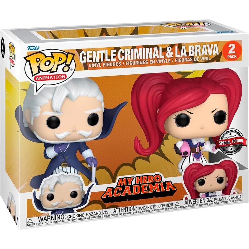Pop! Animation: My Hero Academia - Gentle Criminal & La Brava Exclusive Figure 2-Pack - Ginga Toys