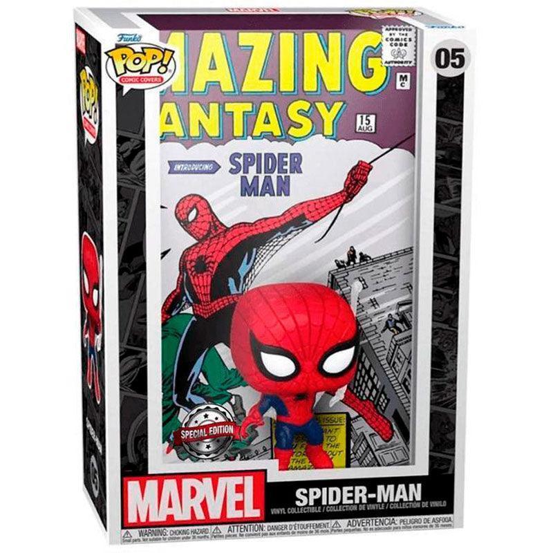 Funko Pop! Comic Covers Marvel - Amazing Fantasy Spider-Man Exclusive Vinyl Figure #05 - Funko - Ginga Toys