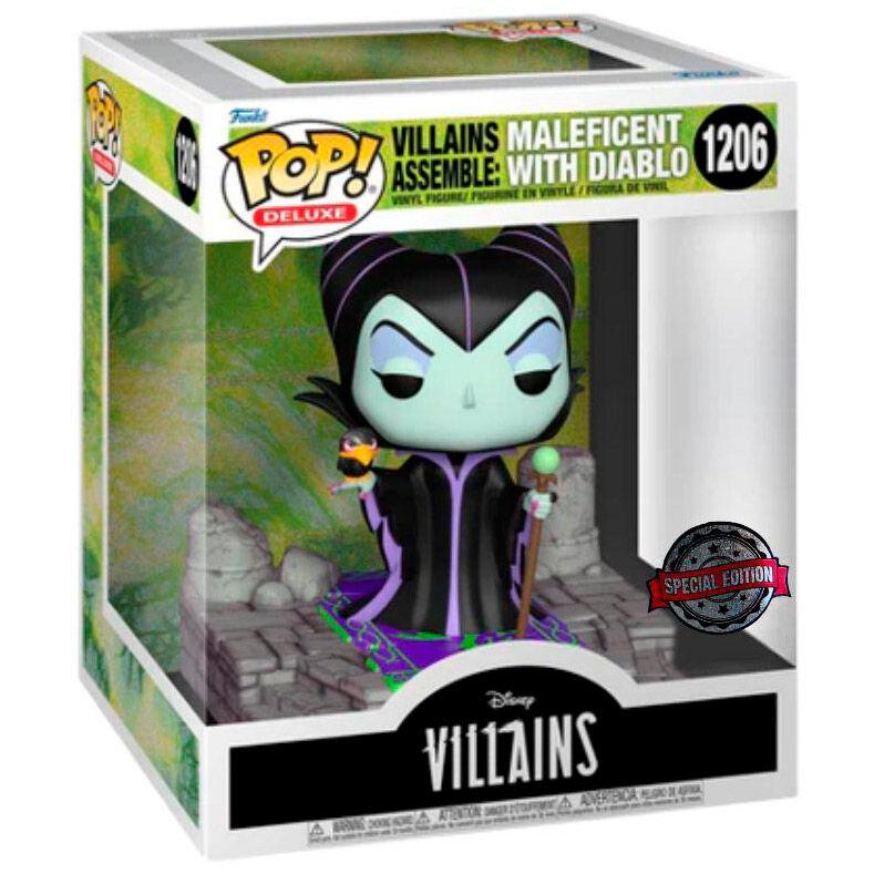 Pop! Deluxe: Disney Villains - Maleficent with Diablo Exclusive Figure #1206 - Funko - Ginga Toys