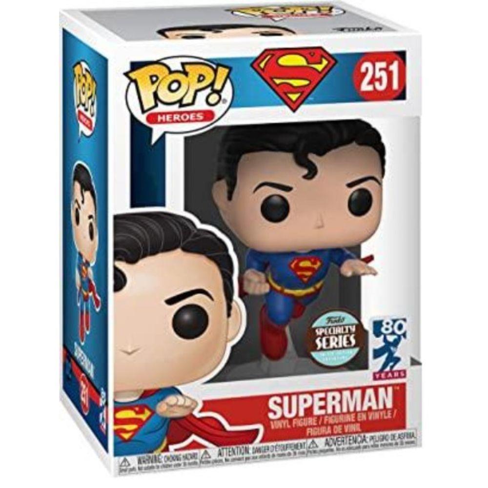 Pop! Heroes: DC Superman - Flying Superman Exclusive Vinyl Figure #251 - Funko - Ginga Toys