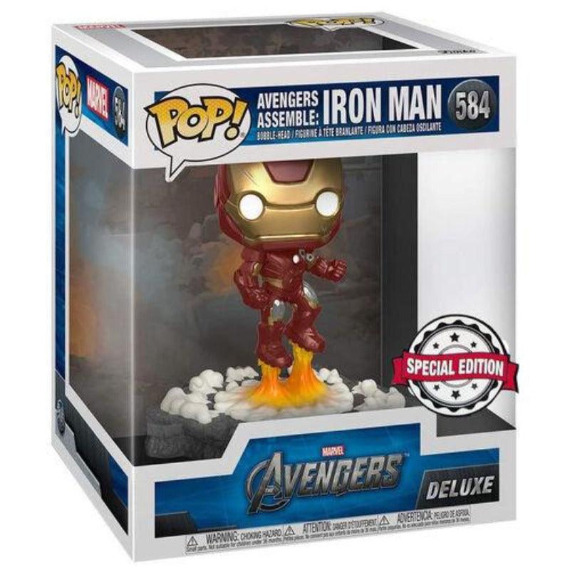 Funko POP Marvel Avengers Assemble Iron Man Exclusive Figure Deluxe Special Edition #584 - Funko - Ginga Toys