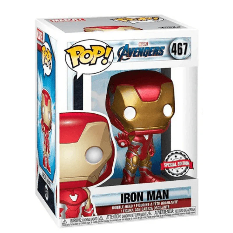 Iron Man Funko Pop 467 Bobble Head Marvel Avengers Vinyl Figure Exclusive