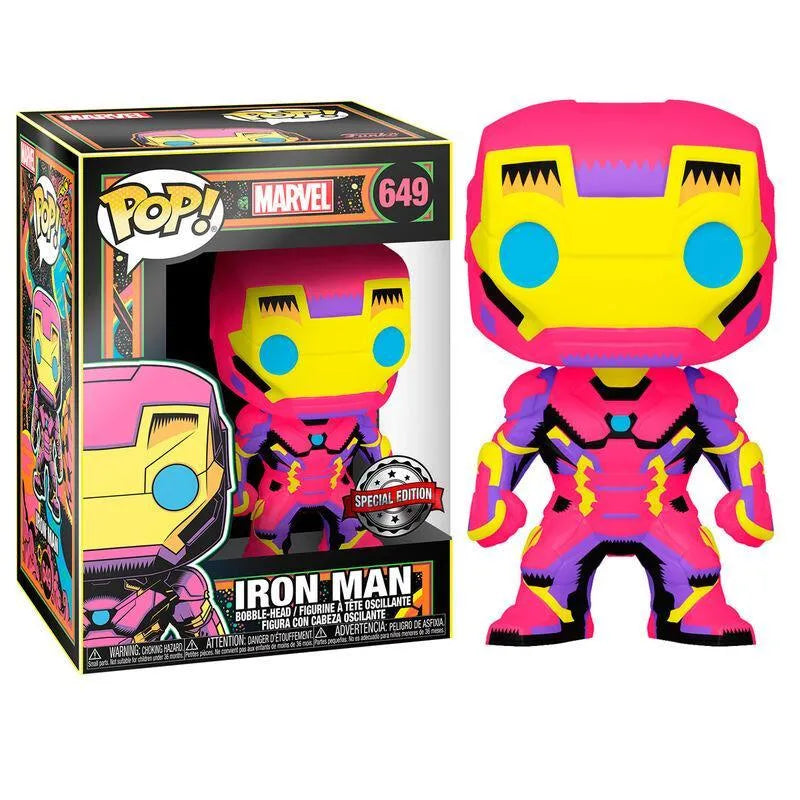POP figure Marvel Black Light - Iron Man - Funko - Ginga Toys