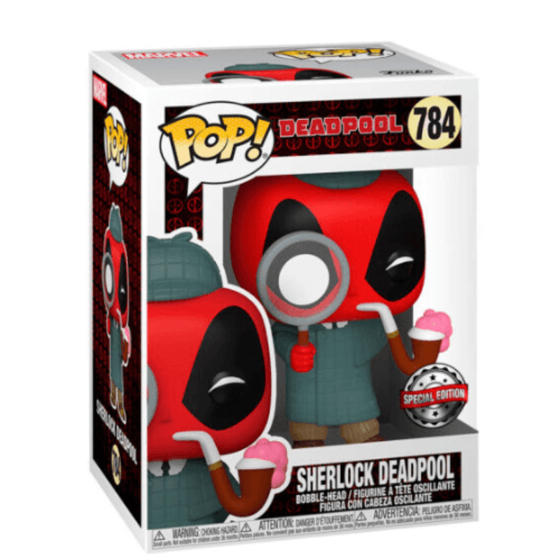 Funko POP Marvel Deadpool 30th Sherlock Deadpool Vinyl Figure #784 Exclusive - Funko - Ginga Toys