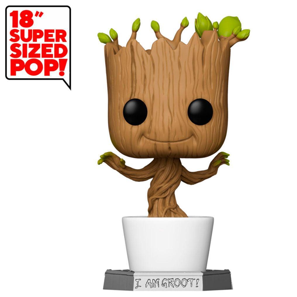 Pop! Marvel: Guardians of the Galaxy - 18" Super Sized Dancing Groot - Funko - Ginga Toys