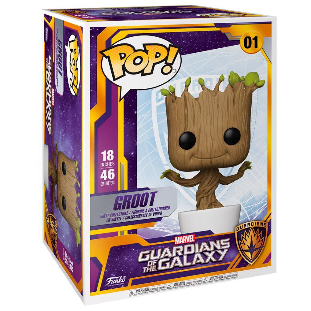 Pop! Marvel: Guardians of the Galaxy - 18" Super Sized Dancing Groot - Funko - Ginga Toys