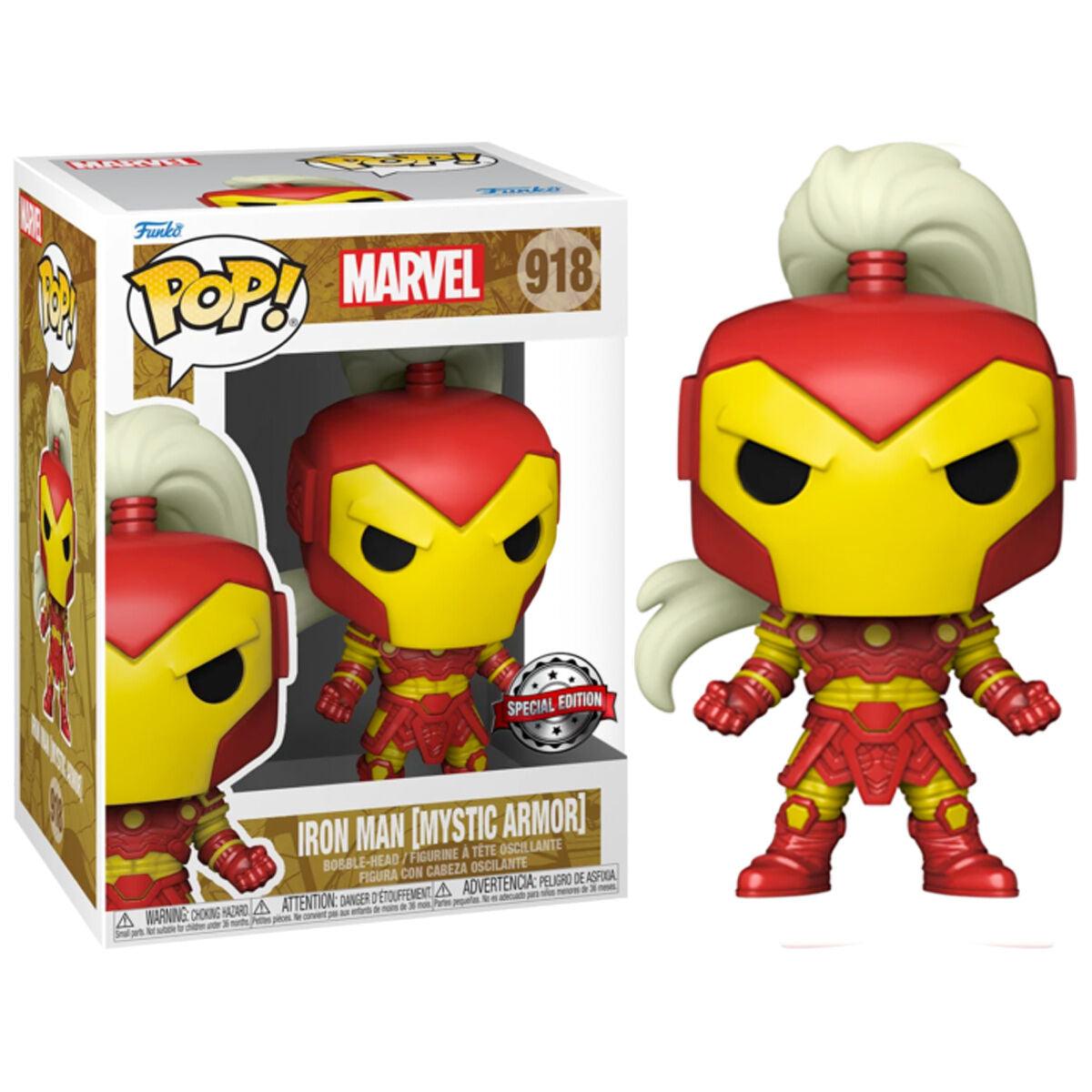 Iron Man Funko Pop! 918 Bobble-Head Marvel Vinyl Figure Exclusive (Mystic  Armour)