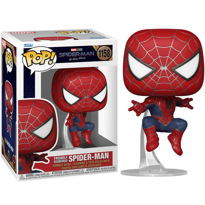 Pop! Marvel: Spider-Man: No Way Home - Friendly Neighborhood Spider-Man (Leaping) - Ginga Toys