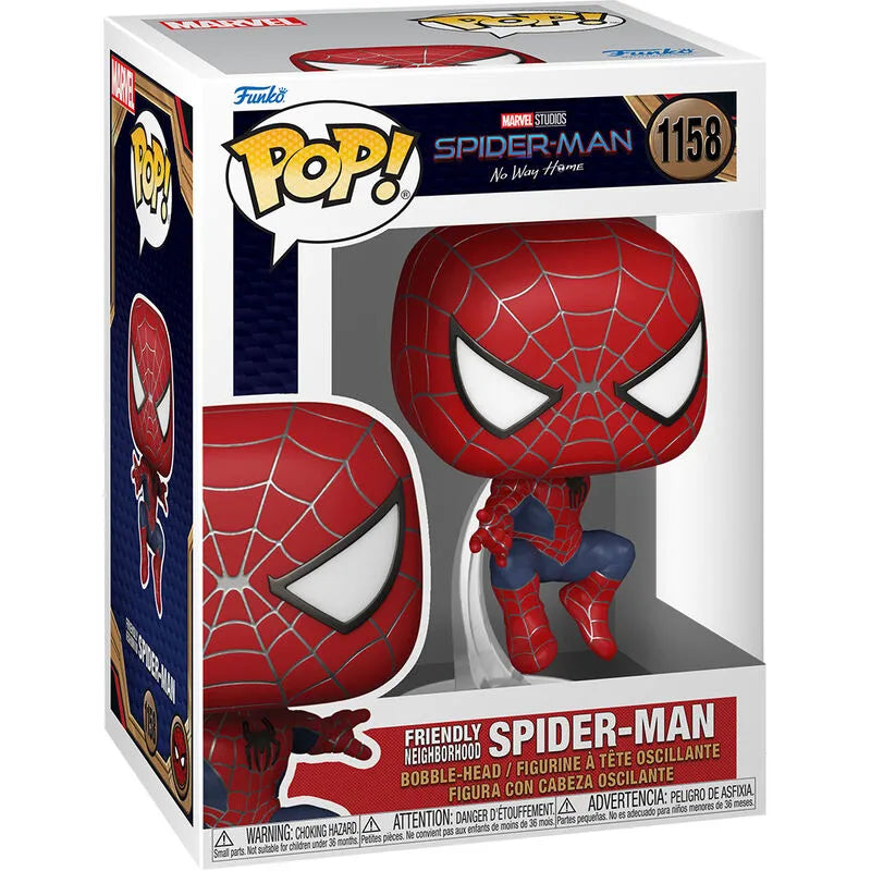 Pop! Marvel: Spider-Man: No Way Home - Friendly Neighborhood Spider-Man (Leaping) - Ginga Toys