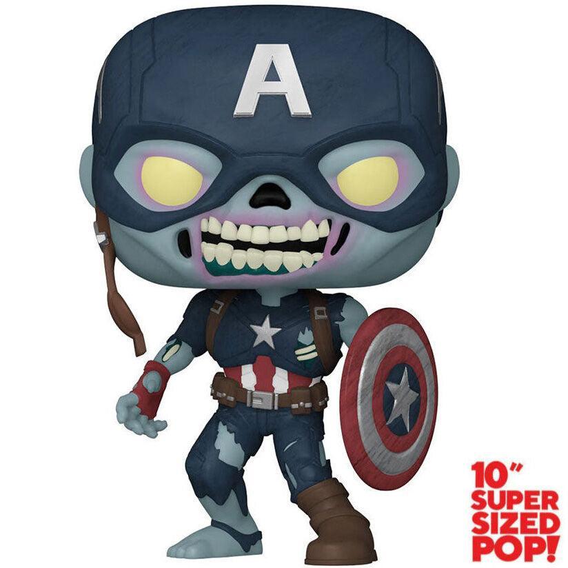 10 Inch Zombie Captain America Funko Pop! 949 Marvel What If