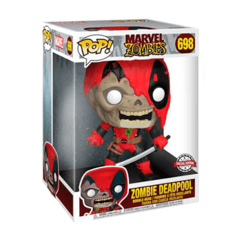 Funko POP Marvel Zombies Zombie Deadpool Special Edition 10" Vinyl Figure #698 Exclusive - Funko - Ginga Toys