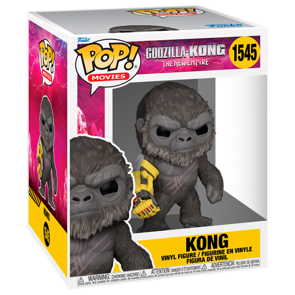Pop! Movies: Super Sized 6" Godzilla x Kong: The New Empire - Kong with Mechanical Arm - Ginga Toys