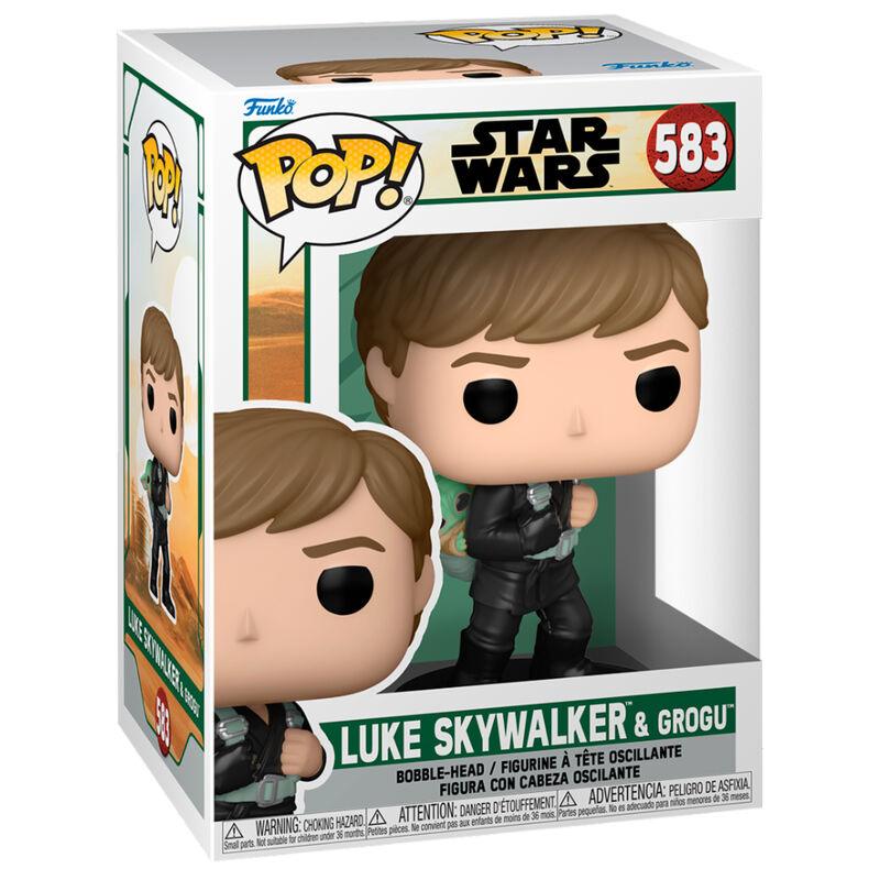 Pop! Star Wars: The Book of Boba Fett - Luke Skywalker & Grogu Figure (Training) #583 - Ginga Toys