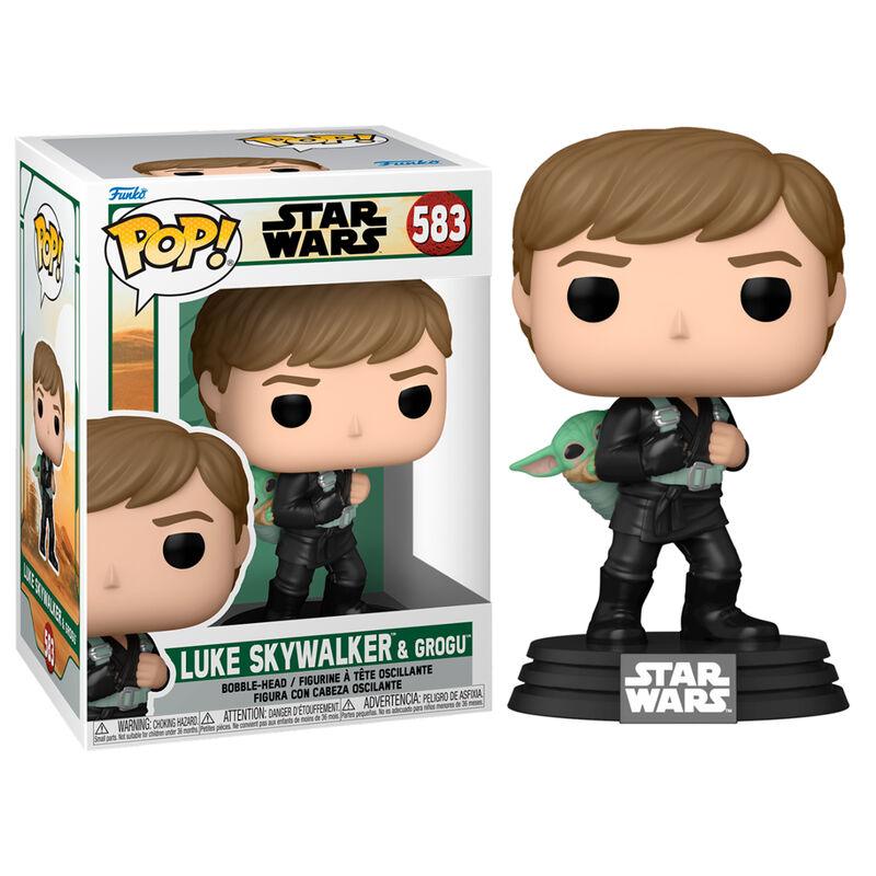 Pop! Star Wars: The Book of Boba Fett - Luke Skywalker & Grogu Figure (Training) #583 - Ginga Toys