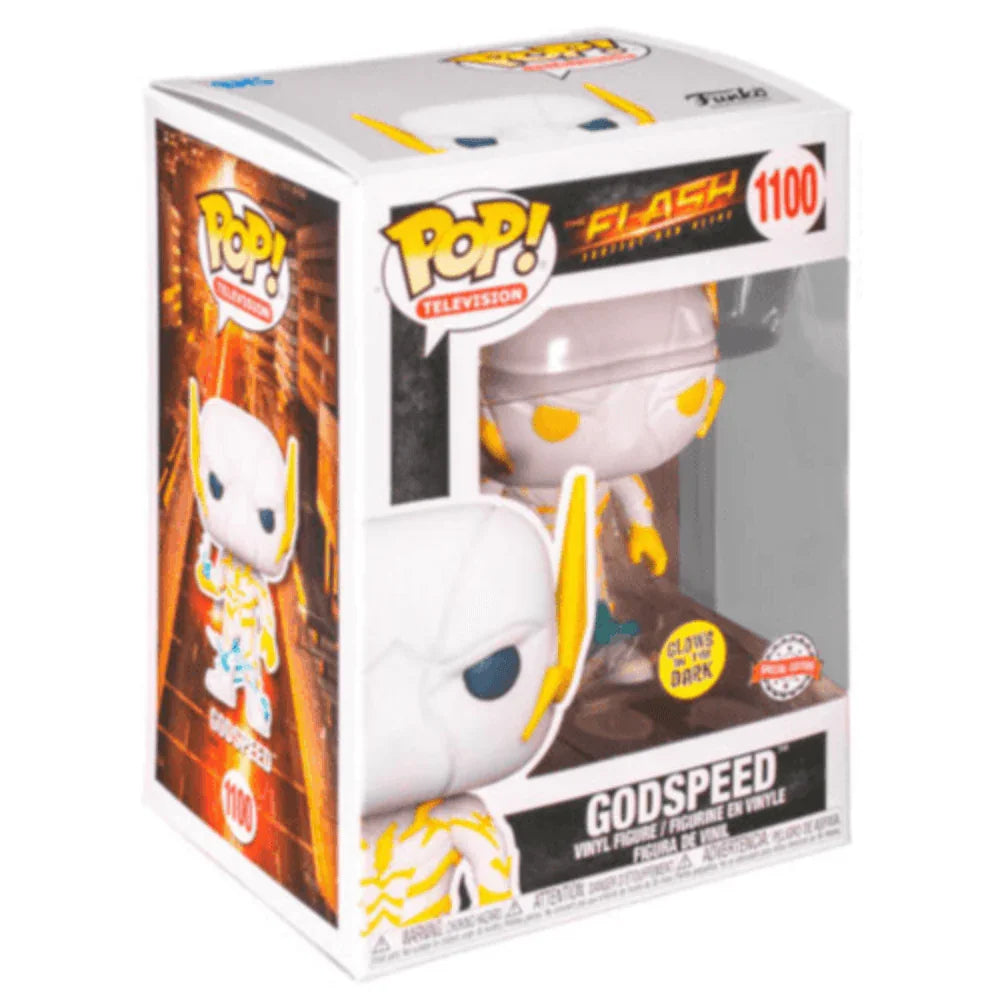 Funko POP DC Comics The Flash Godspeed Glow in the Dark Vinyl Figure #1100 Exclusive - Funko - Ginga Toys