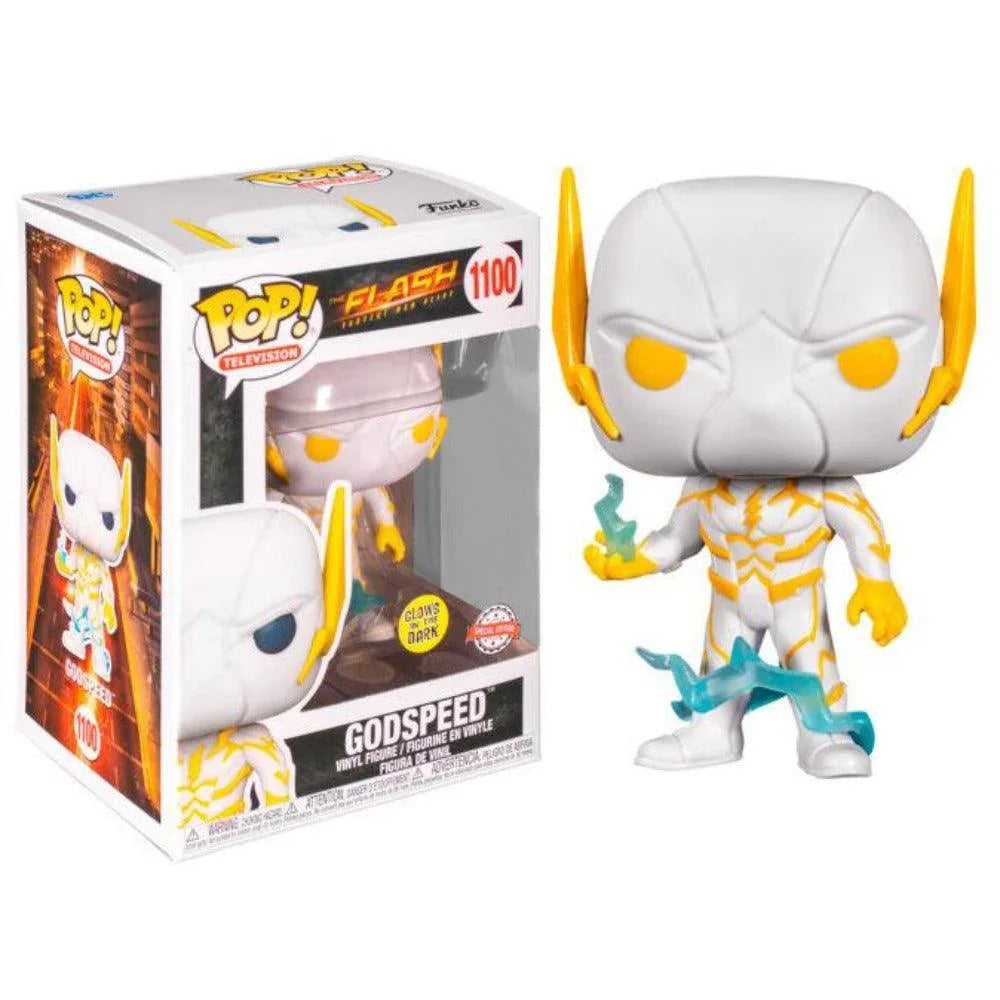 Funko POP DC Comics The Flash Godspeed Glow in the Dark Vinyl Figure #1100 Exclusive - Funko - Ginga Toys