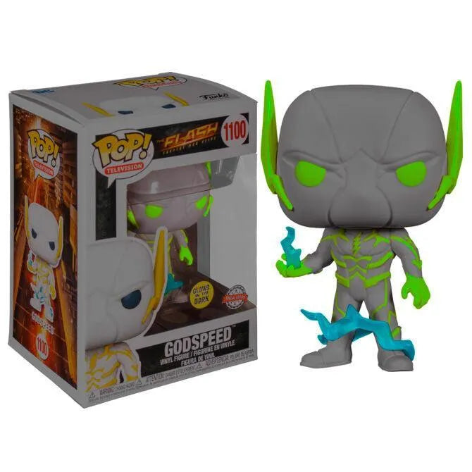 Funko POP DC Comics The Flash Godspeed Glow in the Dark Vinyl Figure #1100 Exclusive - Funko - Ginga Toys