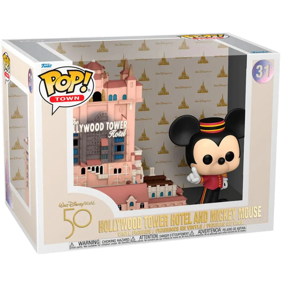 POP figure Walt Disney World 50th Anniversary - Hollywood Tower Hotel and Mickey Mouse - Funko - Ginga Toys