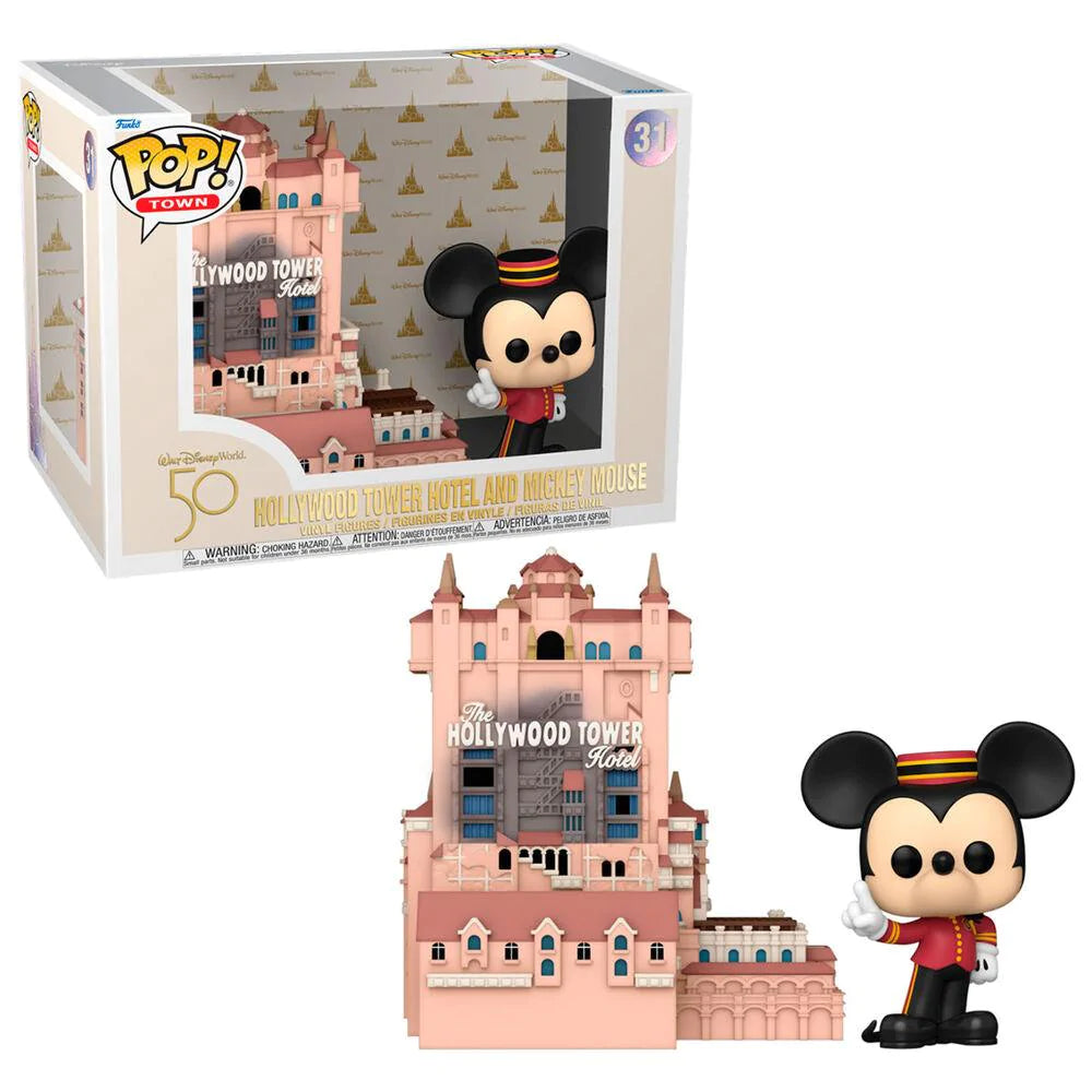 POP figure Walt Disney World 50th Anniversary - Hollywood Tower Hotel and Mickey Mouse - Funko - Ginga Toys