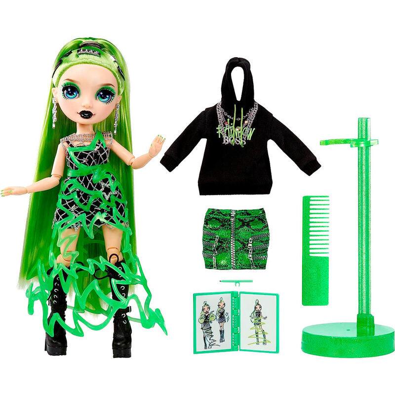 Rainbow High Fantastic Fashion Jade Hunter - Green 11” Fashion Doll Playset - MGA - Ginga Toys