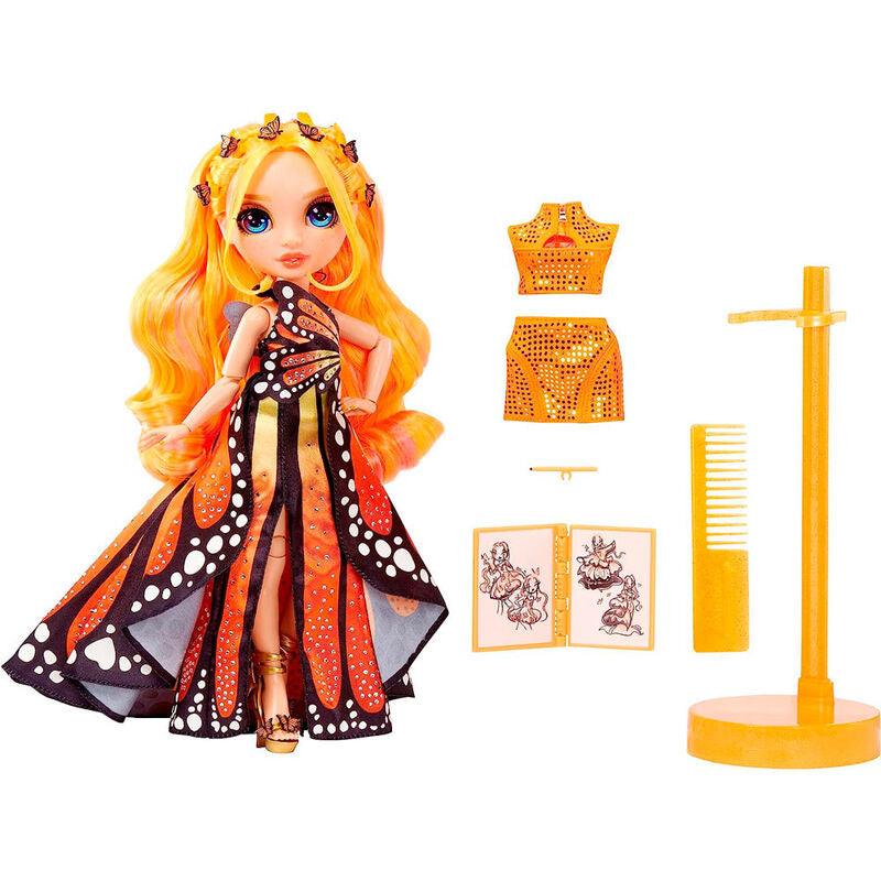 Rainbow High Fantastic Fashion Poppy Rowan - Orange 11” Fashion Doll Playset - MGA - Ginga Toys