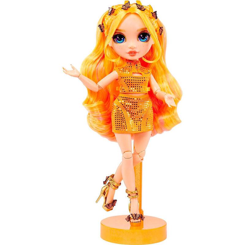 Rainbow High Fantastic Fashion Poppy Rowan - Orange 11” Fashion Doll Playset - MGA - Ginga Toys