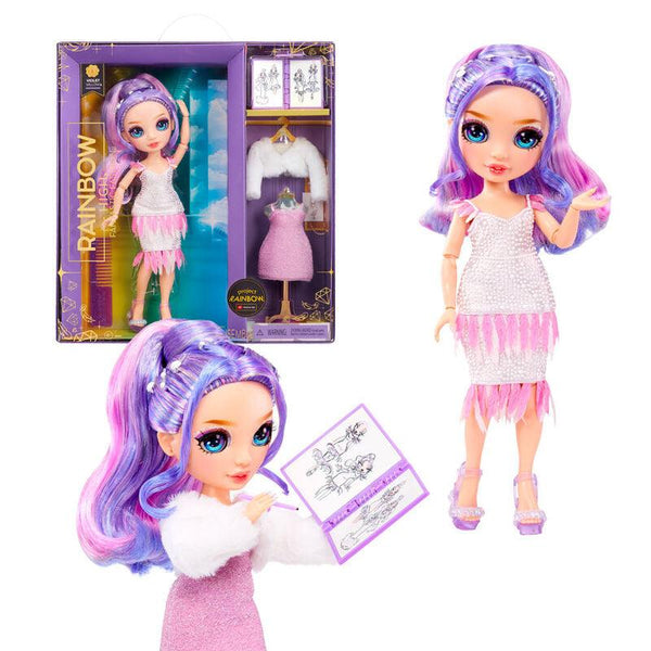 Rainbow High Fantastic Fashion Violet Willow - Purple 11” Fashion Doll