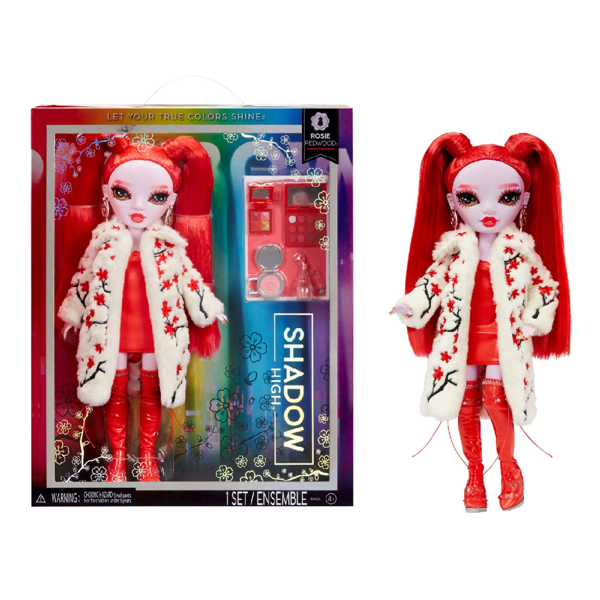 Rainbow High Shadow High Rosie Redwood - Red 11” Fashion Doll Playset - MGA - Ginga Toys